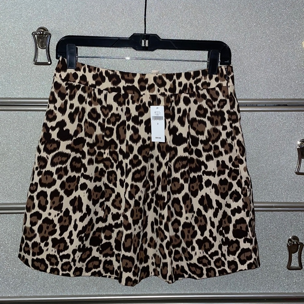 Banana republic cheetah skater skirt